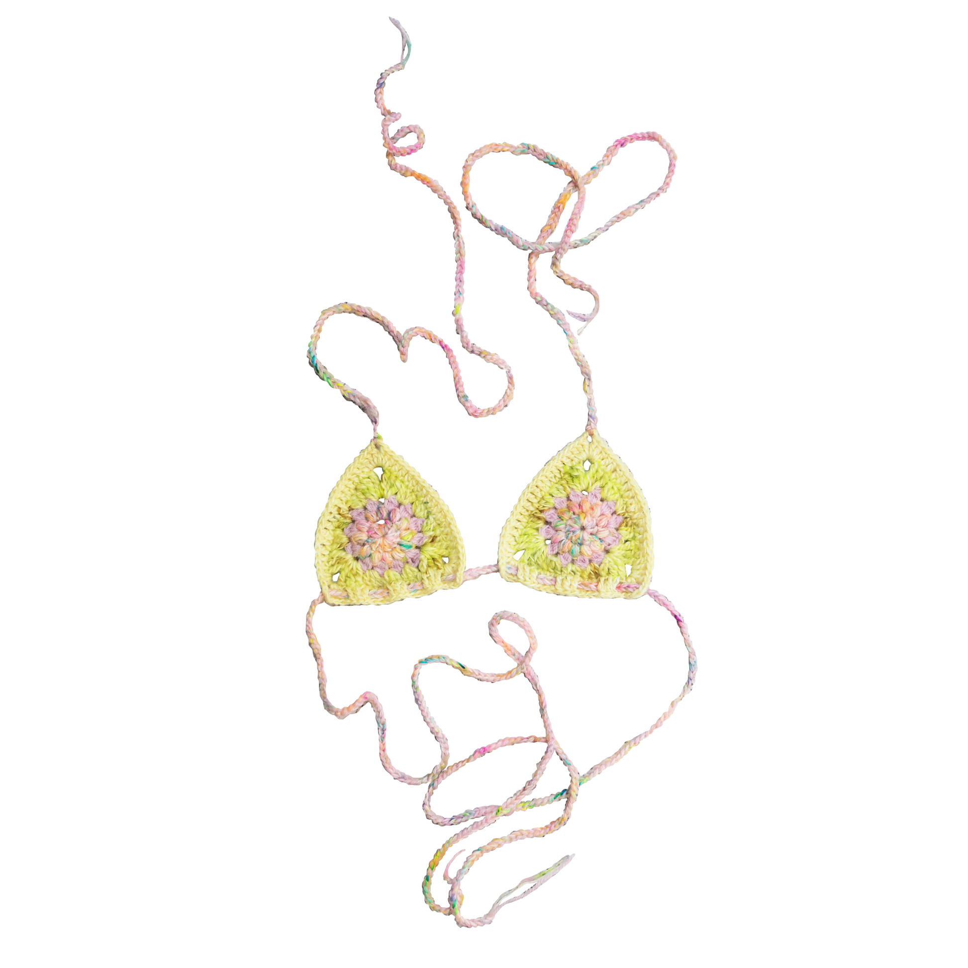 bikini top - yellow