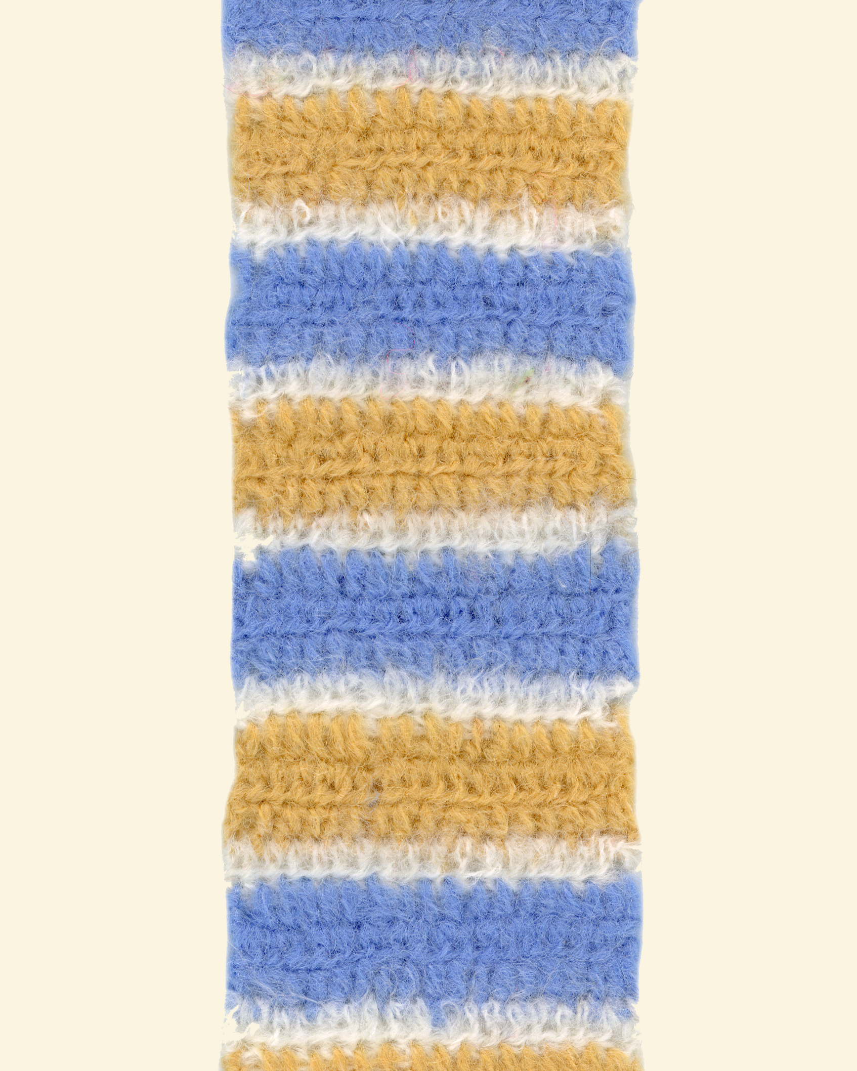 alpaca striped scarf - yellow + blue