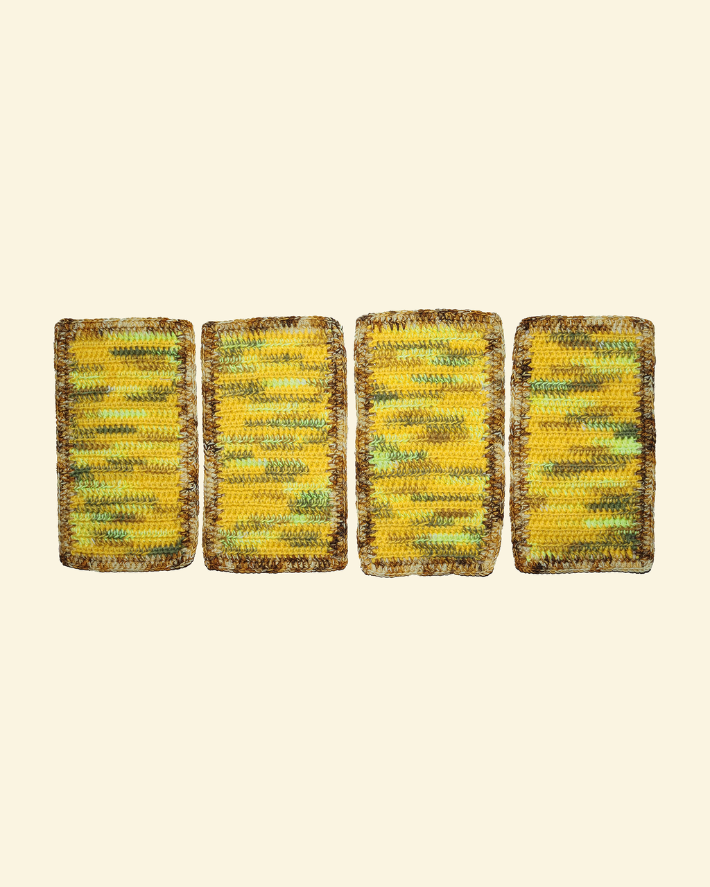 Table Set - Yellow + Brown