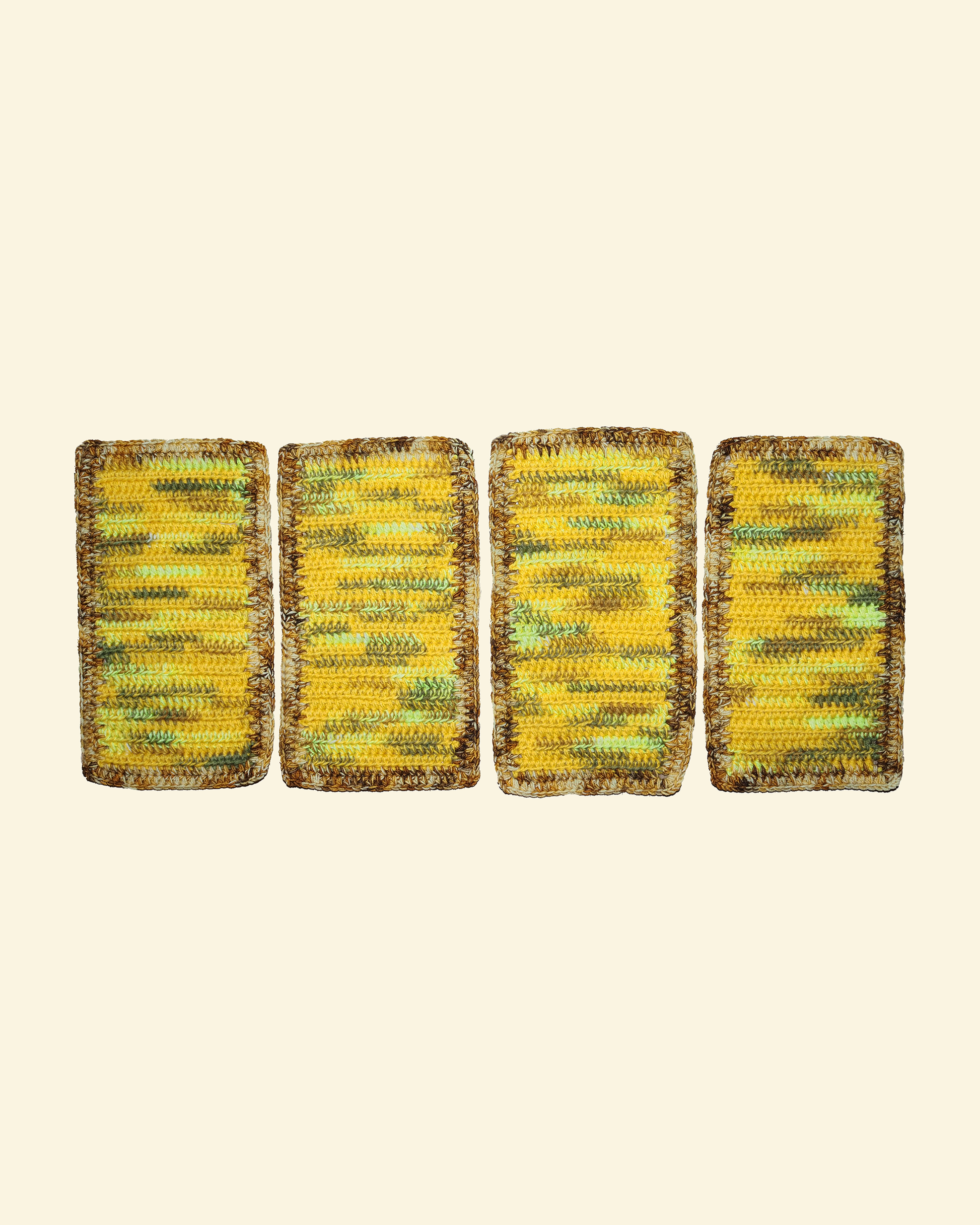 Table Set - Yellow + Brown