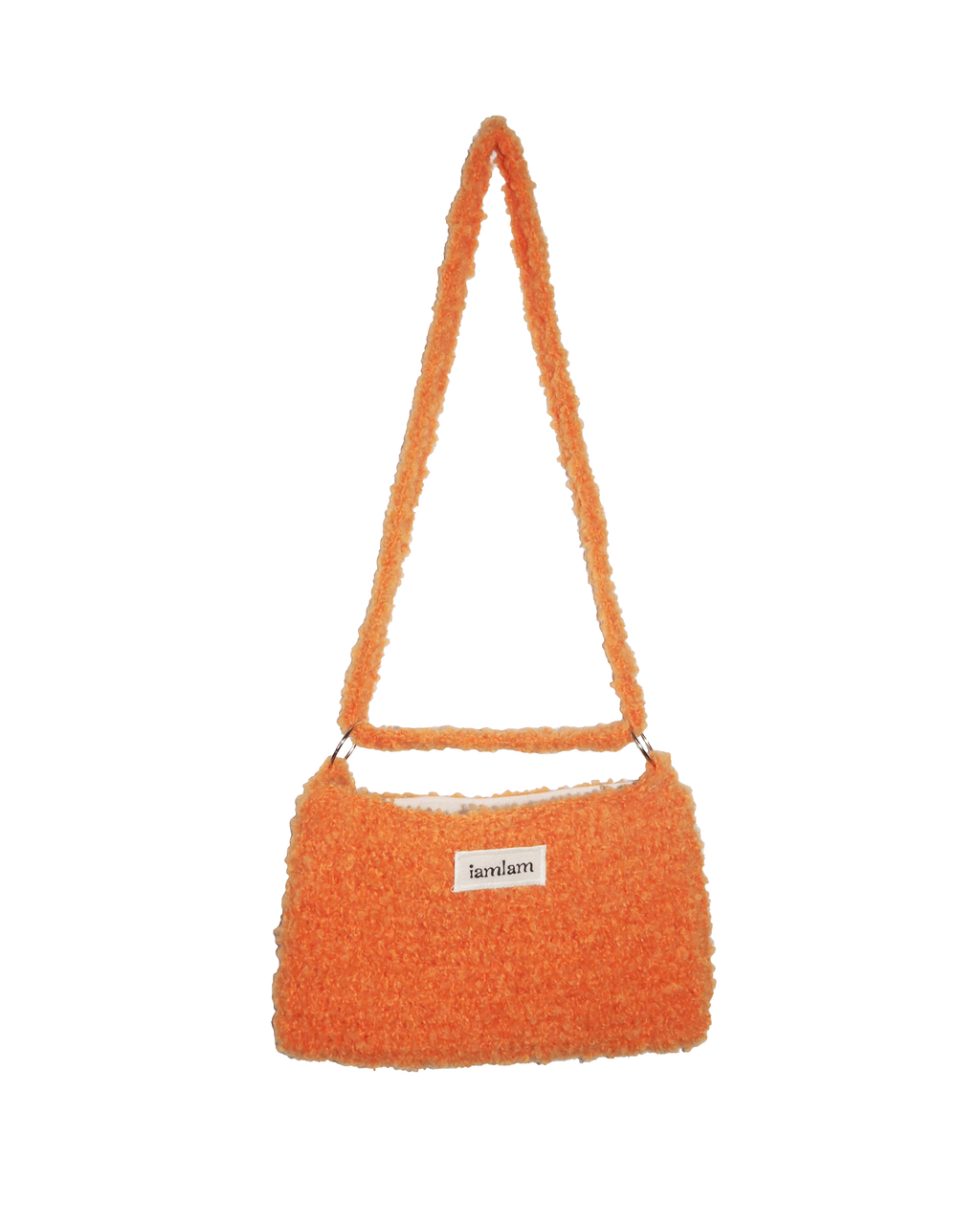 furry orange bag