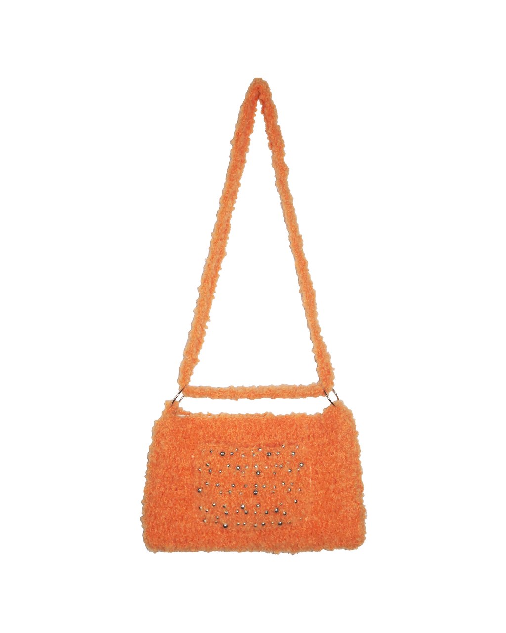 furry orange bag
