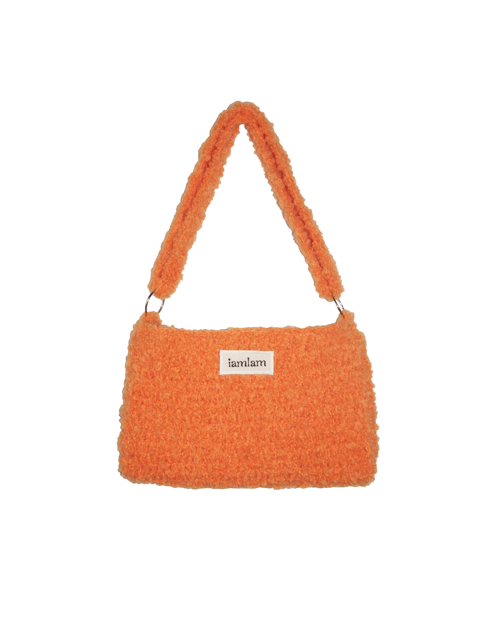 furry orange bag